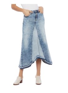 Selma Pieced Denim Midi Skirt size 12p