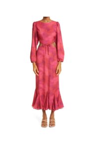 Chiara Cutout Long Sleeve Recycled Polyester Dress