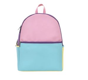 Colorblock Faux Leather Backpackp
