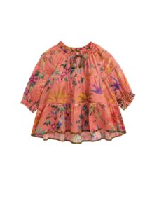 Kids' Tropicana Floral Tiered Cotton Top size 1-8p