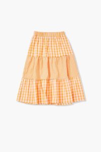 Girls Gingham Maxi Skirt (Kids)p