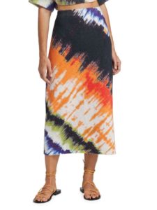 Tie-Dye Midi-Skirt