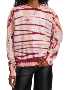 Tie Dye Notch Sweatshirt