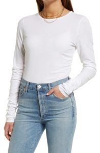 Lightweight Ruched Knit Topp