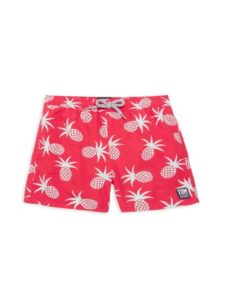 Little Boy's & Boy's Pineapple Print Board Shorts
