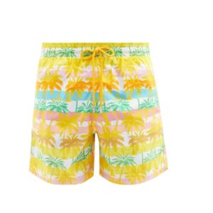 Moorea palm-print recycled-fibre swim shorts