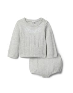 Kids' Cable Knit Sweater & Bloomers Setp