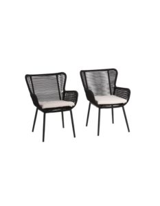 Set Of 2 Outdoor Rope Chairsp