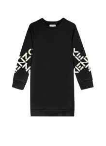 KENZO Girl's Cross Logo Fleece Dress size 4,5,10p