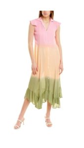 Rainbow Dip-Dye Maxi Dress