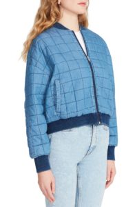 Denim Daddy Quilted Bomber Jacket
