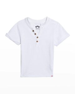 Boy's Hilltop Henley Half-Button Shirt, Size 5-8