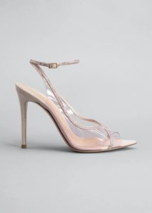 Crystal Plexi Ankle-Strap Sandals