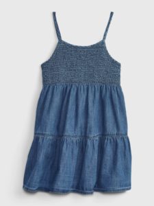 Toddler Smocked Denim Dress with Washwellp