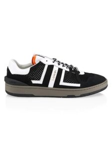 Clay Leather & Textile Sneakers