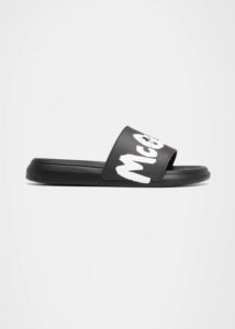 Bicolor Logo Rubber Pool Sandals