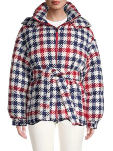 Performance Ski Gingham Down Puffer Jacket