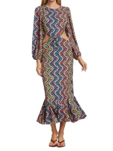 Chiara Cutout Printed Dress