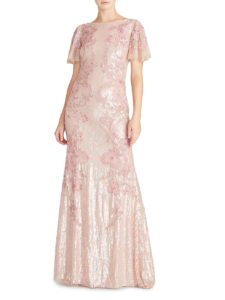 Katya Beaded & Floral-Embroidered Gown