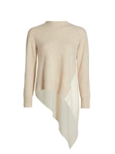 Wool-Cashmere Asymmetric Sweater