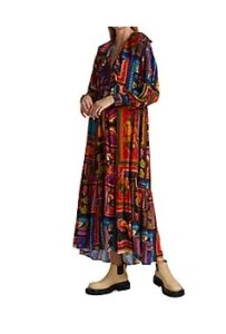 Patchwork Tapestry Ankle Dressp