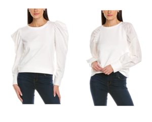 Puff Sleeve Sweatshirt 54% off