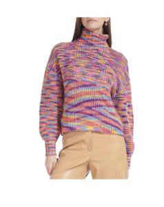 Benny Dyed Multicolor Turtleneck Sweater
