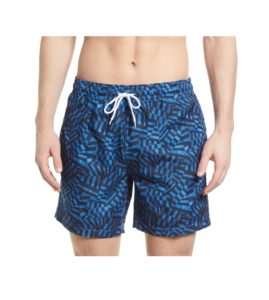Men's Sano Geometric Print Swim Trunks