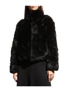 Reversible Long-Sleeve Rex Rabbit Bomber Jacket