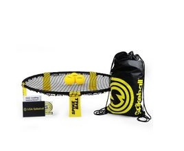 Spikeball Roundnet Combo Meal Set with 3 balls and Backpack - Yellow/Blackp