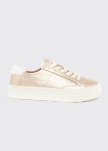 Ibizia Metallic Low-Top Platform Sneakers