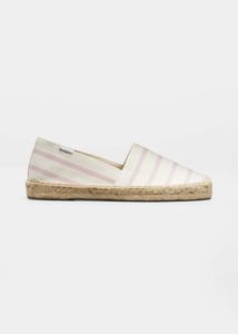 Dali Striped Canvas Flat Espadrilles