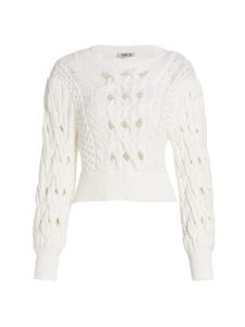Cynthia Cable Crochet Sweater