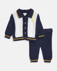 BABY BOYS NAVY CARDIGAN AND LEGGING OUTFITp