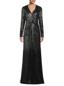 Sequin Column Gown