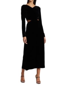 Mast Velvet Cut-Out Dress