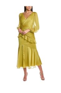 Irina Bishop Sleeve Midi Dress