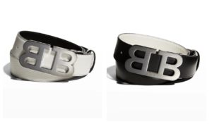 Men's Mirror B-Logo Reversible Leather Belt 48 inp