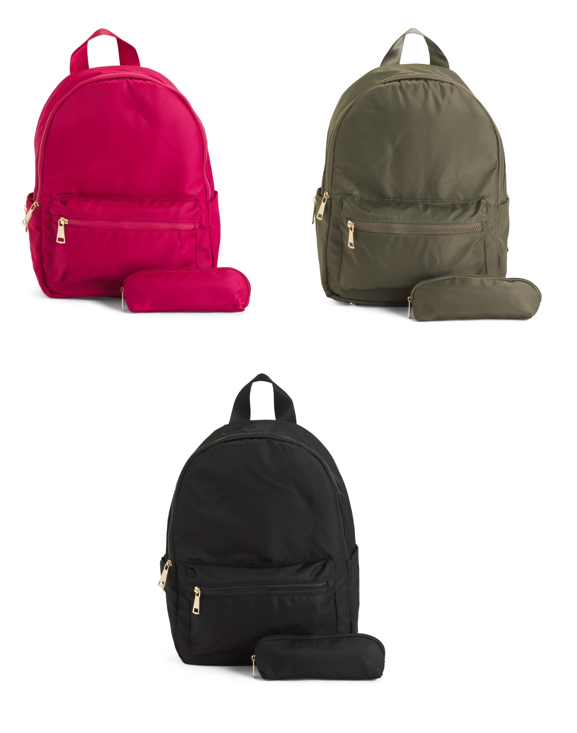 Sale on Isaac Mizrahi Nylon Solid Backpack With Pencil Case