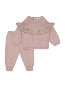 Baby Girl's 2-Piece Sweater & Joggers Set