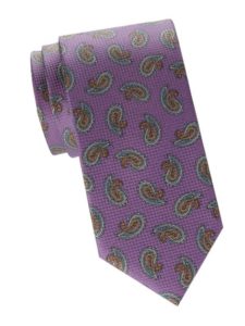 Paisley Print Silk Tie