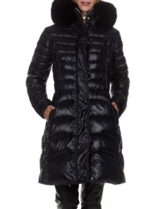 Après Ski Saga® Superb Fox Fur Trim Down Puffer Jacket