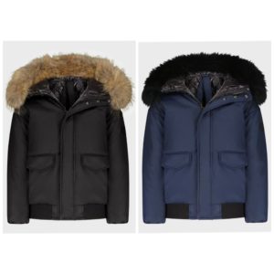 Boy's Matte Canvas Raccoon Fur Hooded Coat, Size 2-20