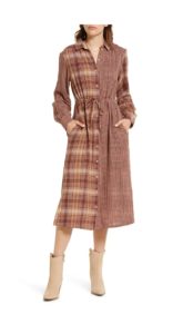 Floral Long Sleeve Midi Dress