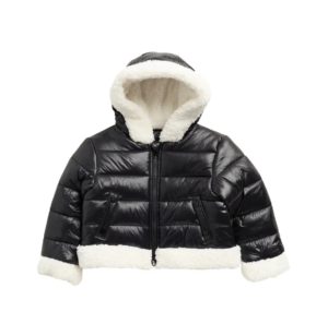 Kids' Faux Shearling Trim Water Resistant Puffer Jacket size 2-6