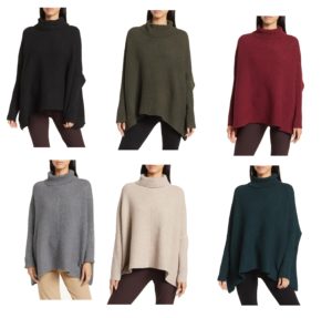 Oversized Ribbed Mock Neck Sweater