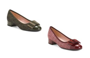 Leather Flats with Bow