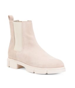 Suede Lug Sole Booties