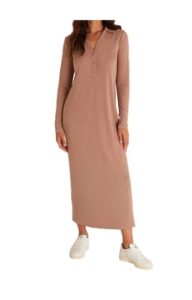 Willow Henley Rib Dress