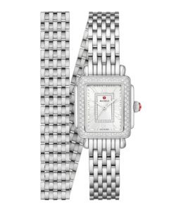 Deco Madison Mini Stainless Diamond Watch, Silvertone